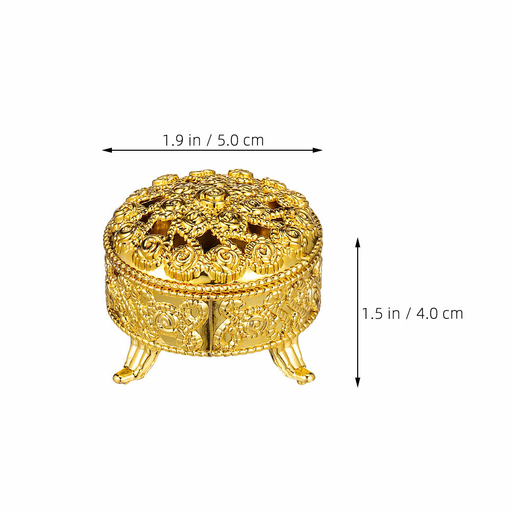 12 Штук Золотые Коробки Для Конфет Размер 5.00X5.00X4.00Cm Для Праздничных Приемов И Подарков