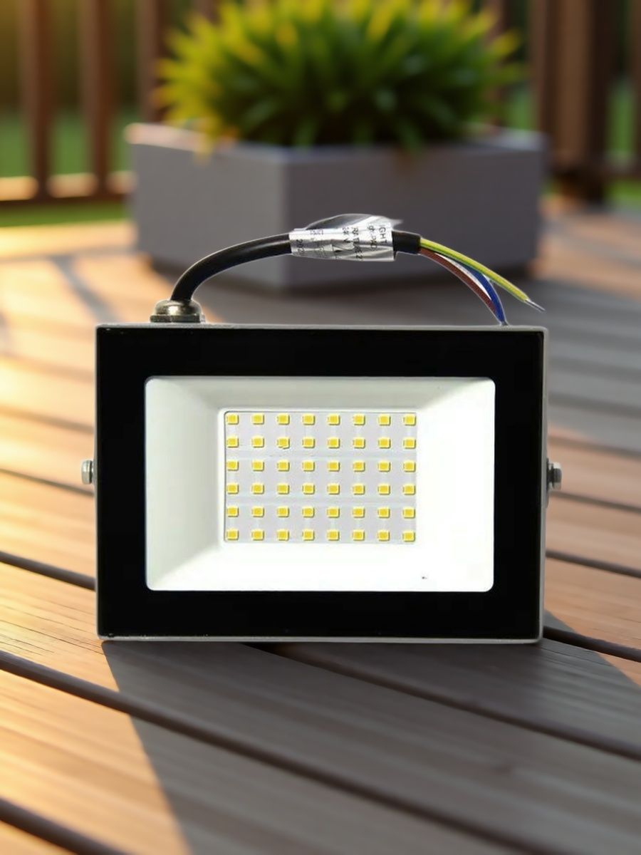 Светодиодный прожектор FL-LED Light-PAD 50W Grey 6400К 5000Лм 50Вт AC220-240В 170x116x26мм