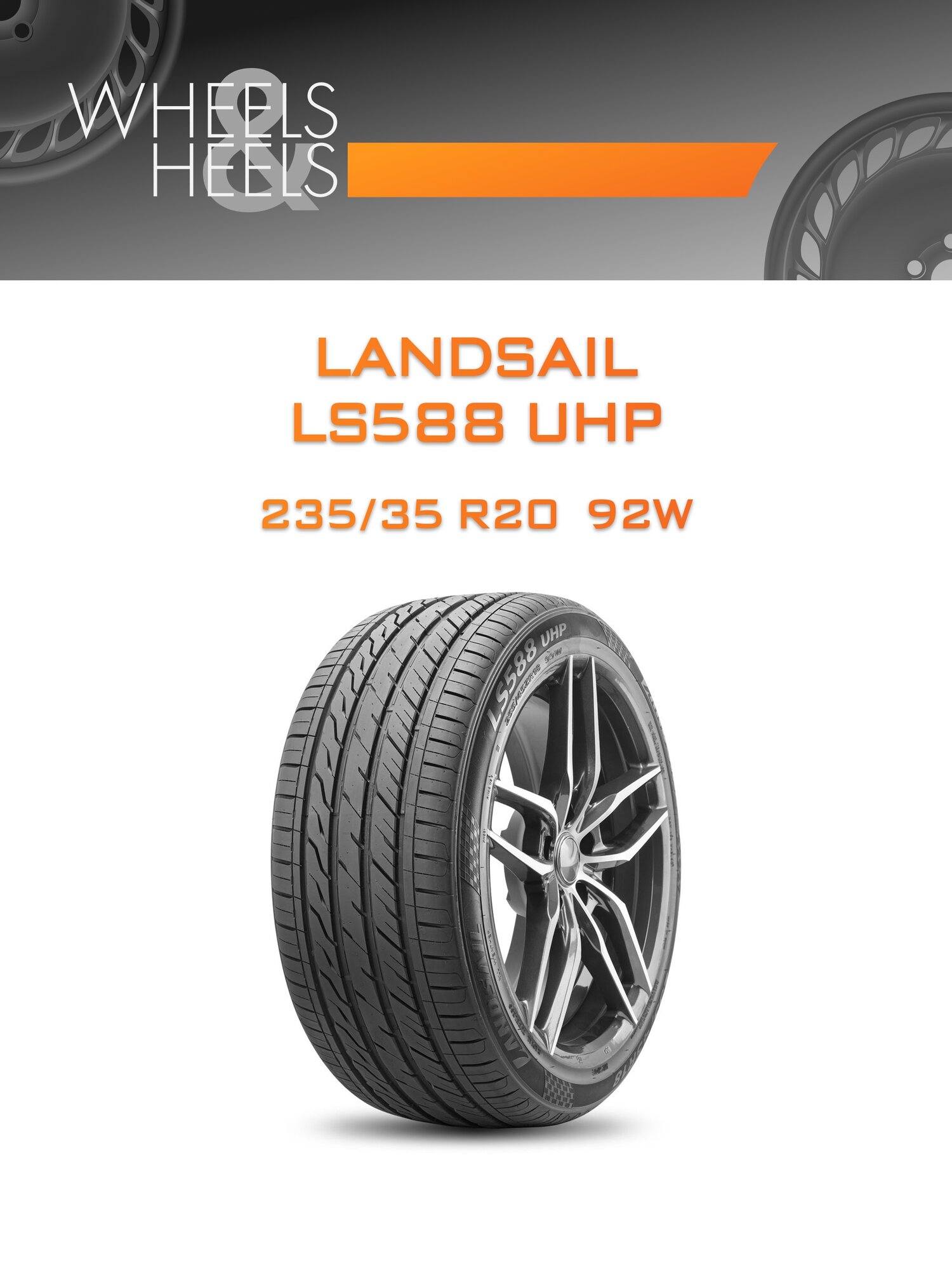 Шина автомобильная Landsail LS588 UHP 235/35 R20 92W SUMMER, летняя, универсальная