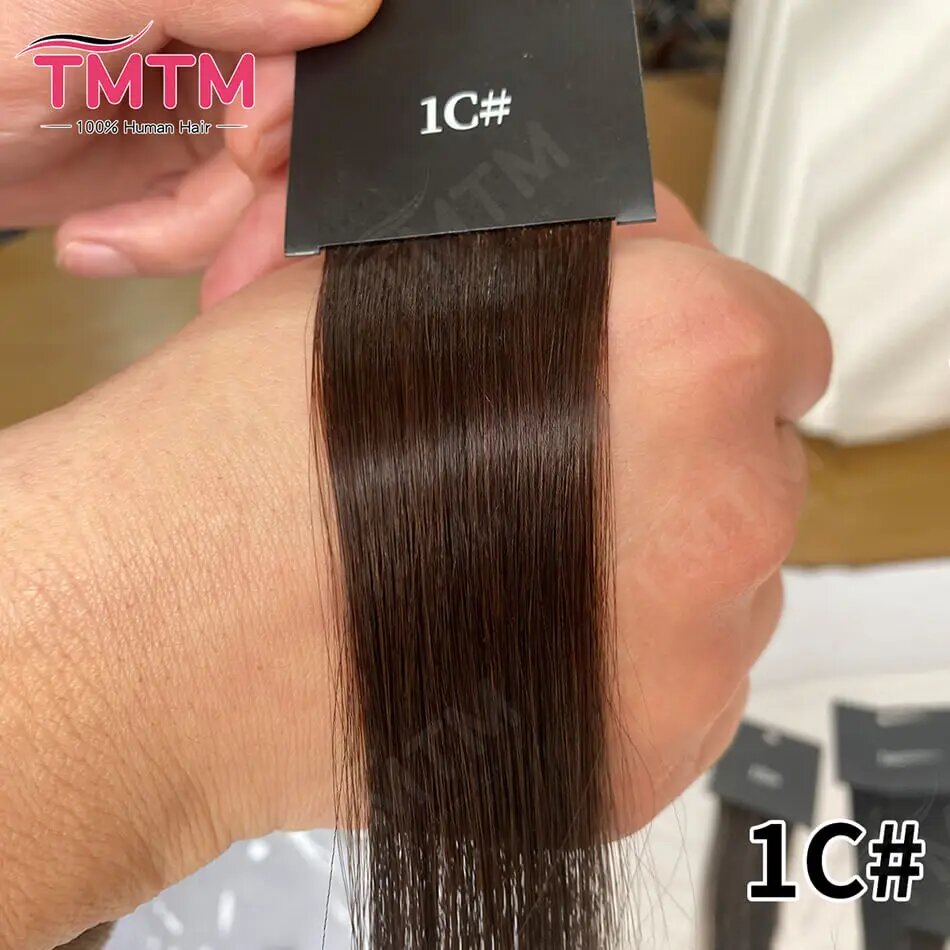 Натуральные волосы на леске Halo, прямые, 100% человеческий волос Color 1C, 100g Set, 26 inch