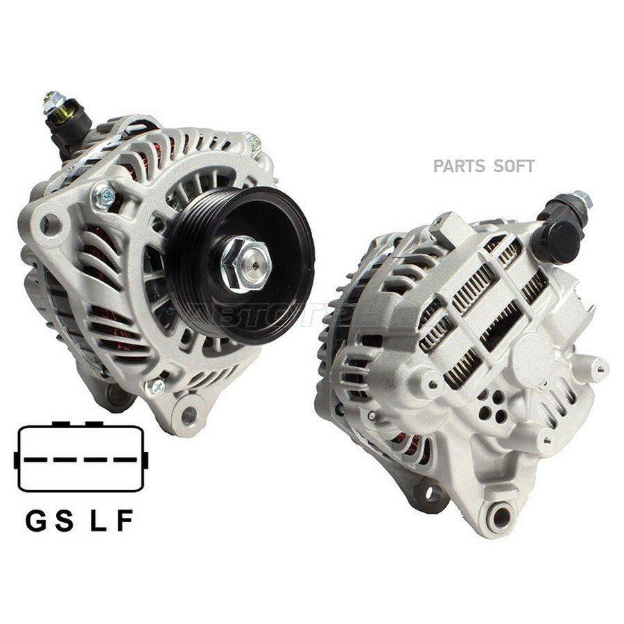 Генератор Mitsubishi Lancer 02-10 / Outlander 02-09 (4G69 12V 120A) от официального дистрибьютора, SAT, артикул ST850026