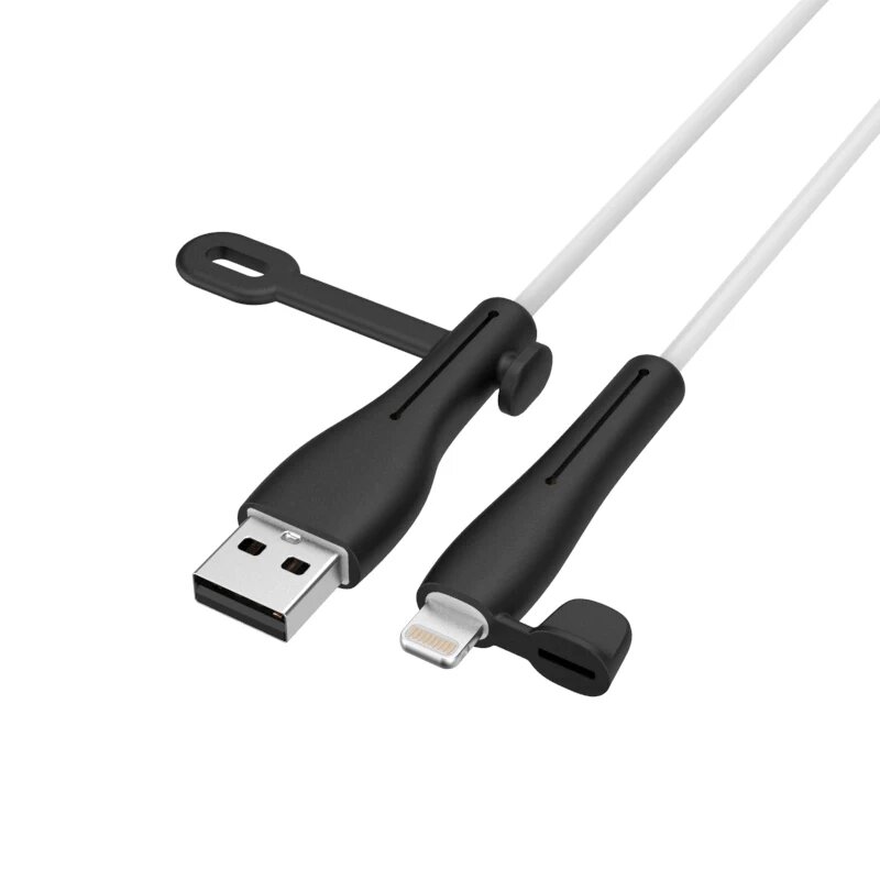 Мягкий силиконовый чехол для iPhone с поддержкой 5W зарядки, черный цвет, 1 комплект с пылезащитной крышкой