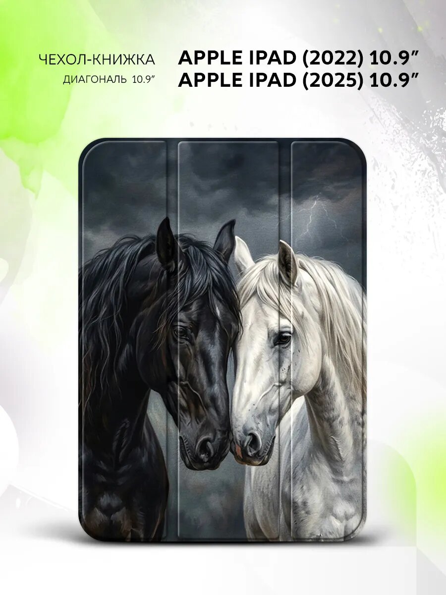 Чехол на Apple iPad (2022/2025) 10.9", Эппл АйПад (2022/2025), книжка, защитный и с принтом