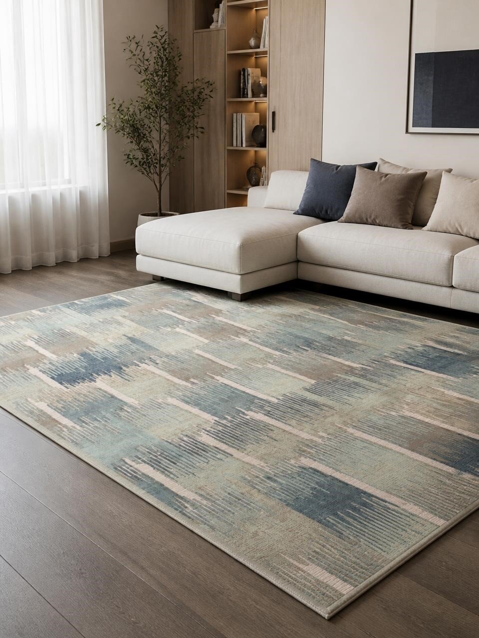 Verbatex Ковер 1.6x2.3м бельгийский тонкий из вискозы ворс 3мм Farashe 1004 497440