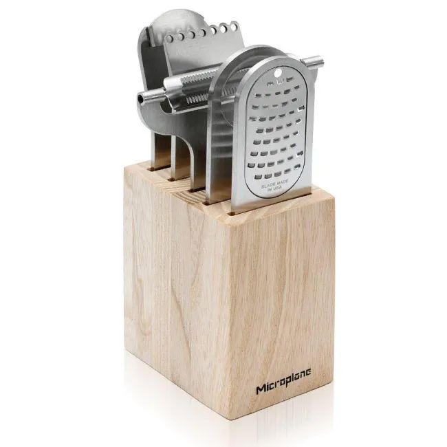 Набор для бармена Microplane Style Line Bar Nordic Ash, 5 шт+ блок хранения, цвет серебро, 41352