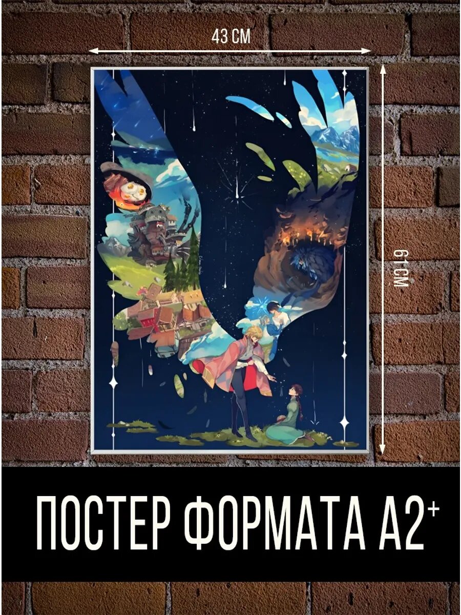 Ходячий замок постеры большие А2