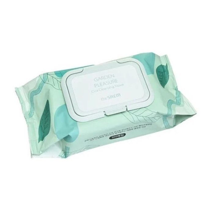 The Saem Салфетки очищающие с экстрактом центеллы 100 шт. Garden Pleasure Cica Cleansing Tissue