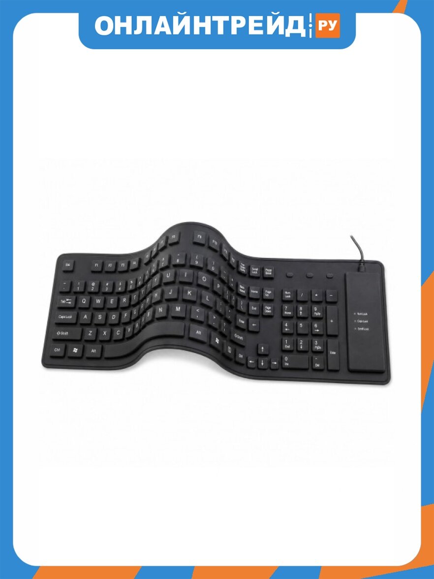 Гибкая клавиатура Ks-is USB KS-343A 109кл, силикон