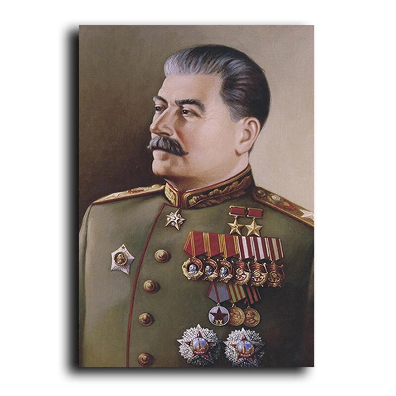 Картина на холсте, портрет Иосифа Сталина, HD, декоративные картины, настенные картины, скандинавский стиль для гостиной, портрет знаменитостей