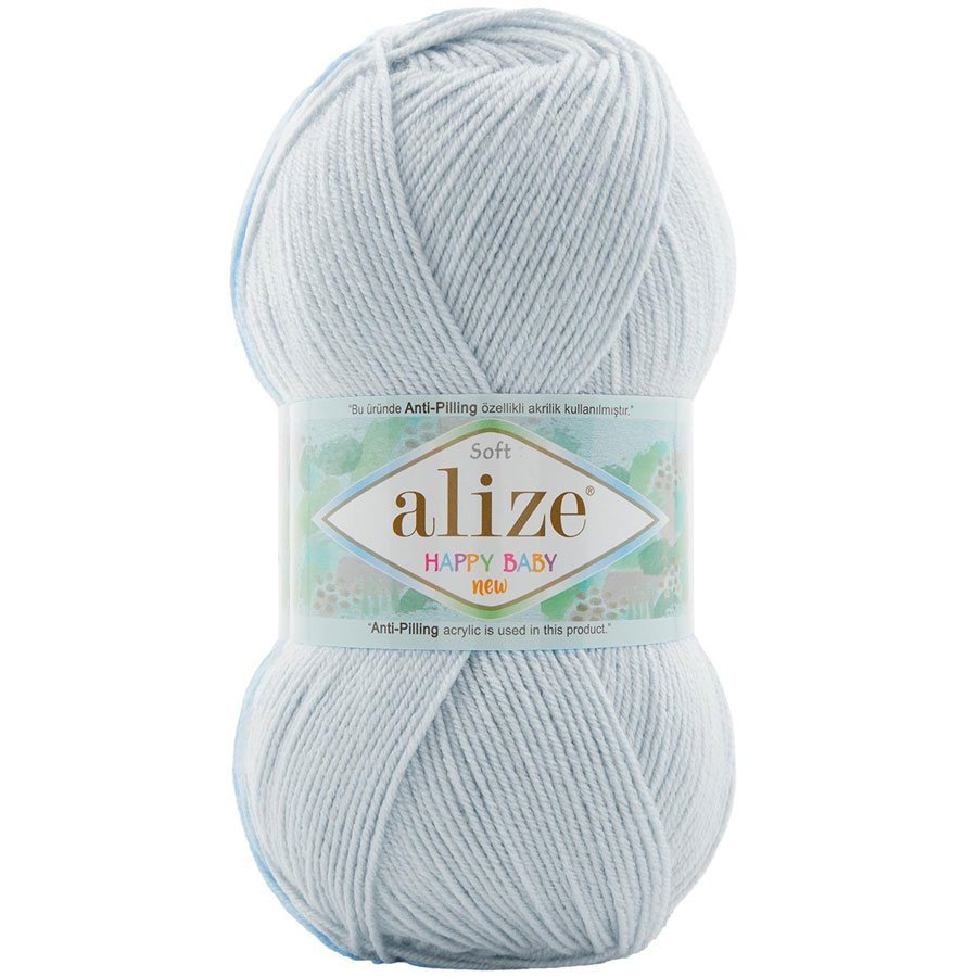 Пряжа Alize HAPPY BABY NEW 224 талая вода (5 мотков)