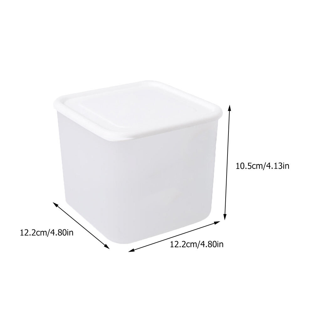 Контейнер Для Хранения Продуктов Объемом 1.15Л Размером 12.2X10.5Cm Белый С Милым Узором Кота В холодильнике И Шкафу