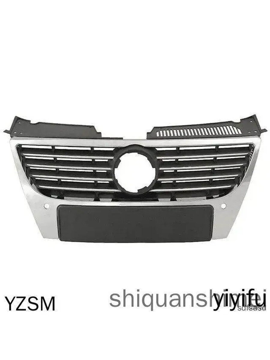 Решетка радиатора для Volkswagen Passat B6 2005-2010 с молдингом и креплениями под датчики