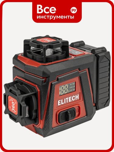 Изображение товара Нивелир лазерный Elitech ЛН 360-3-ЗЕЛ (25м, гор.1х360°/верт.2х360° + штатив) 214929