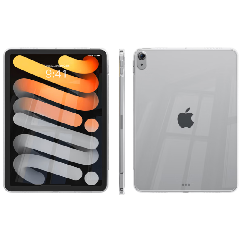 Чехол RBP для iPad Air 13 дюймов совместимый универсальный для Pro 12.9 с жестким дном и мягкими краями прозрачный