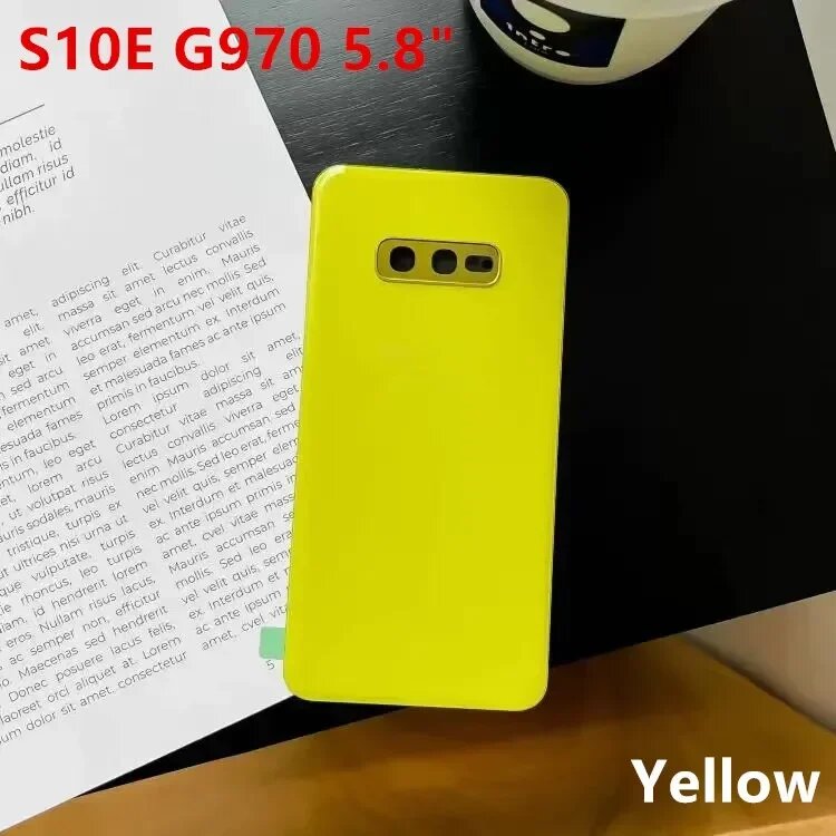 Корпус Стеклянная задняя крышка Samsung S10E Yellow