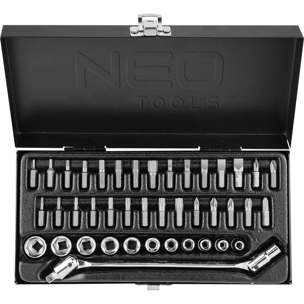 Набор сменных головок NEO Tools 1/4 41 шт 08-603
