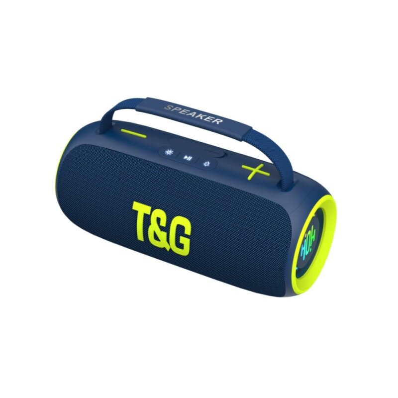 Портативная беспроводная колонка TG‑484, поддержка TWS и FM‑радио, CN,1, чехол,126, пластик,120, синий,1