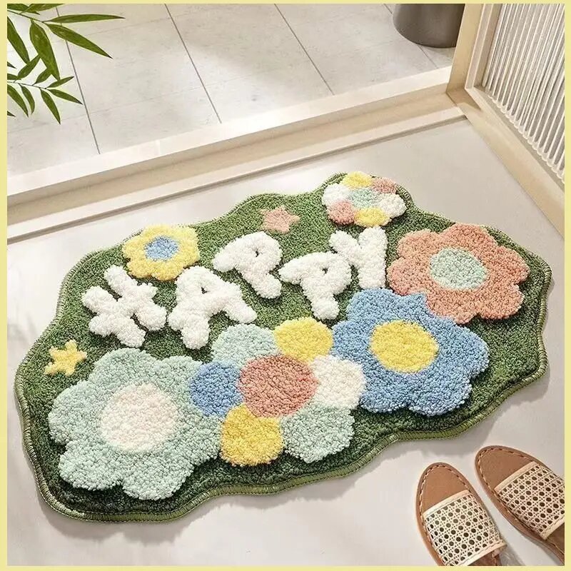 Коврик для ванной 40x60 см животные красный, хром