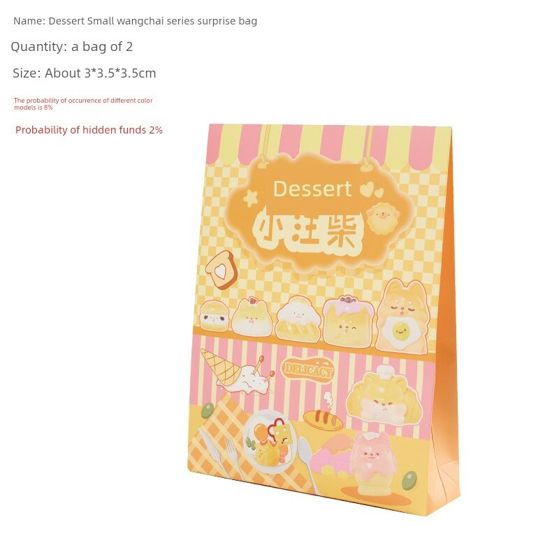 Официальный слепой бокс Sweet Treat Xiao Wangchai - 3 пакета, 6 мини-фигурок, милые украшения для стола