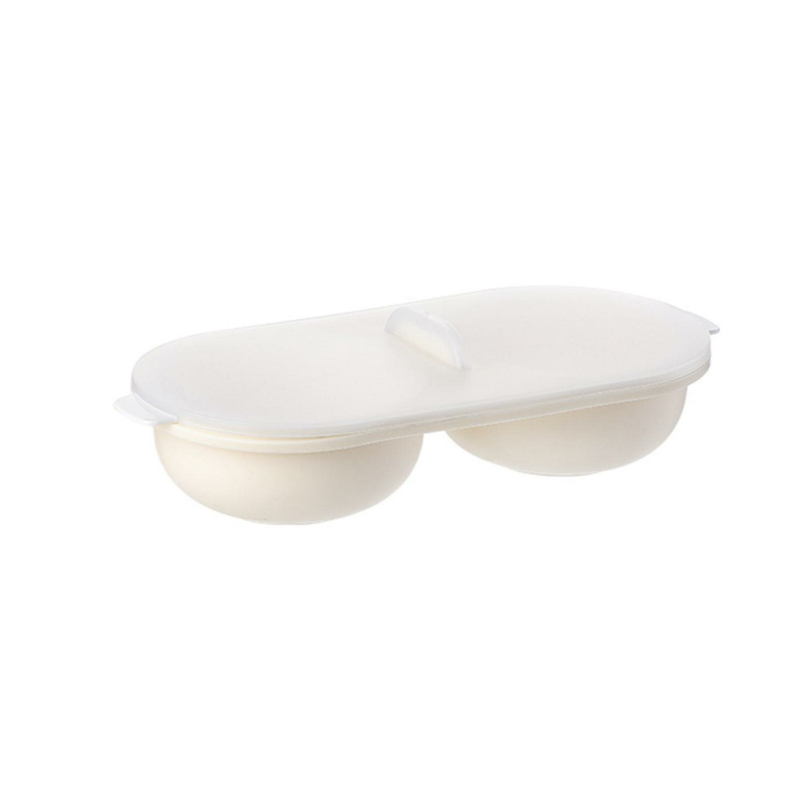 Microwave Egg Boiler Poacher Egg Steamer for Cooking Dinner Poached Eggs 2 Grids