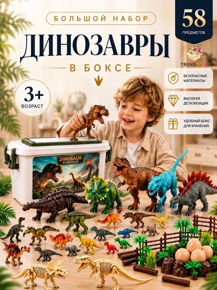 Развивающий детский конструктор TrendToys с шуруповертом и мозаикой, крупный, 181 деталь