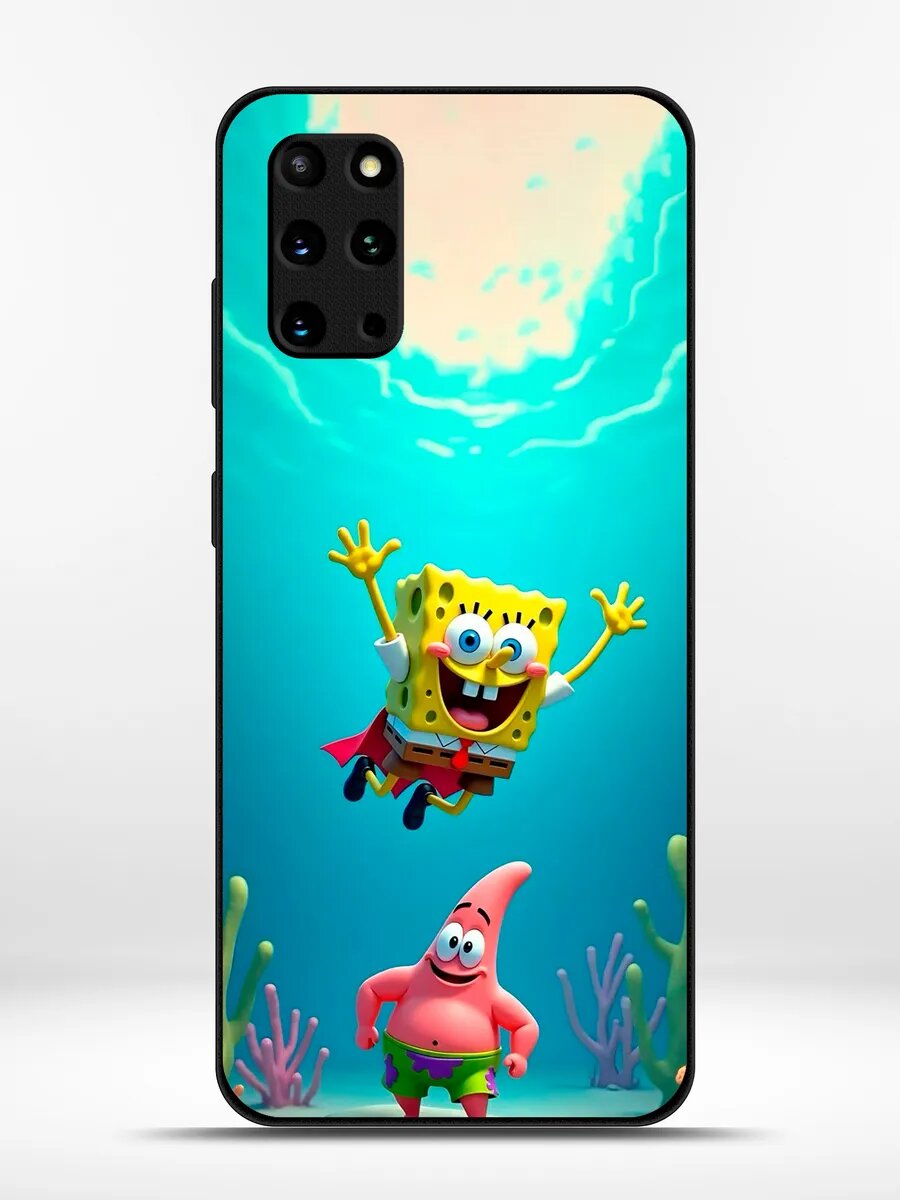 Чехол на Samsung S20 Plus губка боб