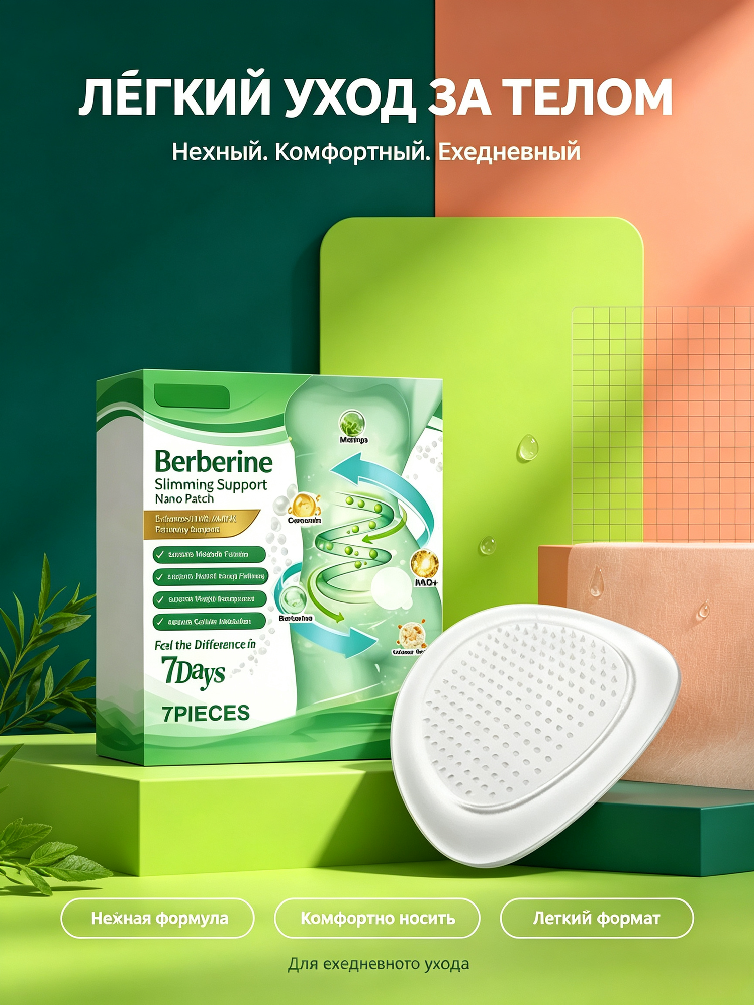 Косметический пластырь для тела, мягкий уход за кожей, тонкий и удобный формат