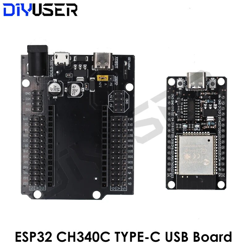 ESP32 CH340C Type-C USB Board, Цвет: 1 SET