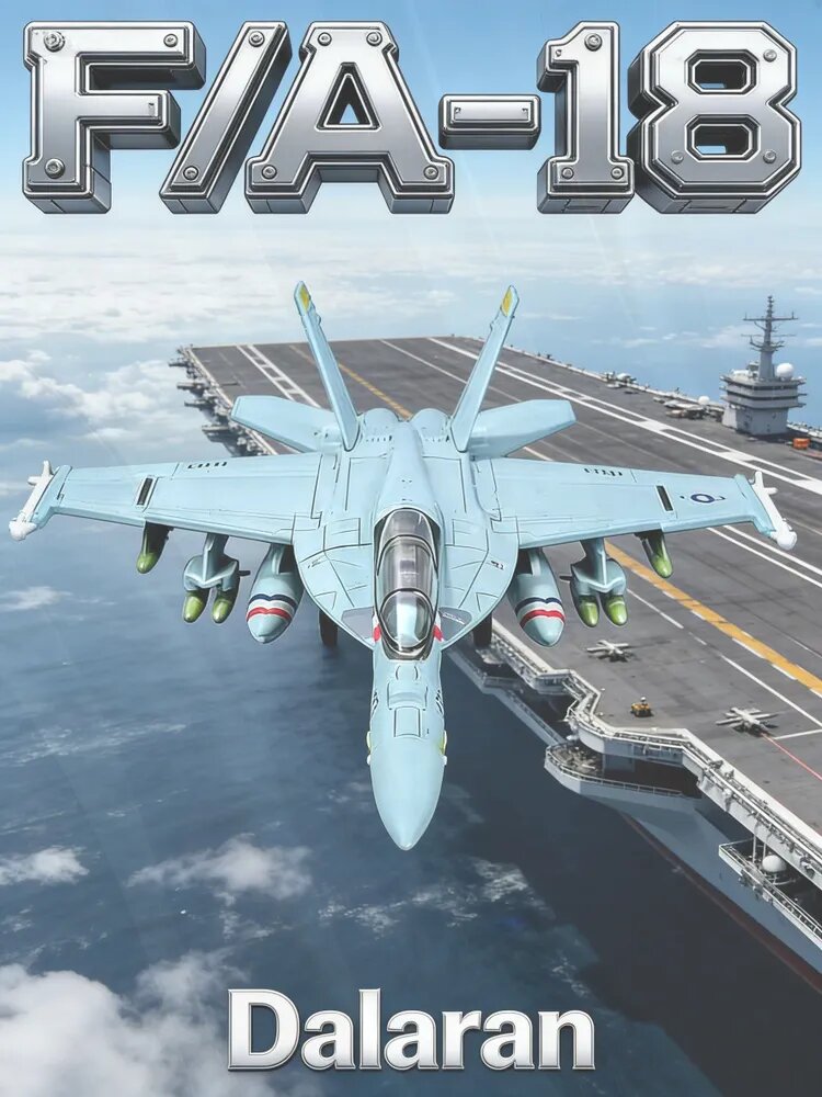 F/A-18E/F Супер Шершень (Super Hornet) сборная модель самолёта 1/72 без клея и покраски, Dalaran, США, Су-35