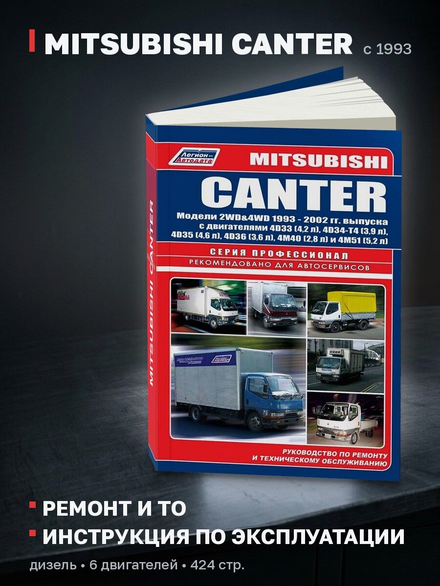 Книга: MITSUBISHI CANTER (д) c 1993 г. в, рем, экспл, то | Легион-Aвтодата