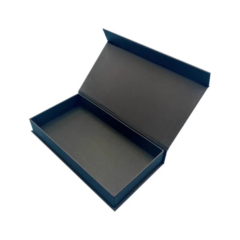 Подарочная коробка магнитная 19x10x3см, темно-синий/черный