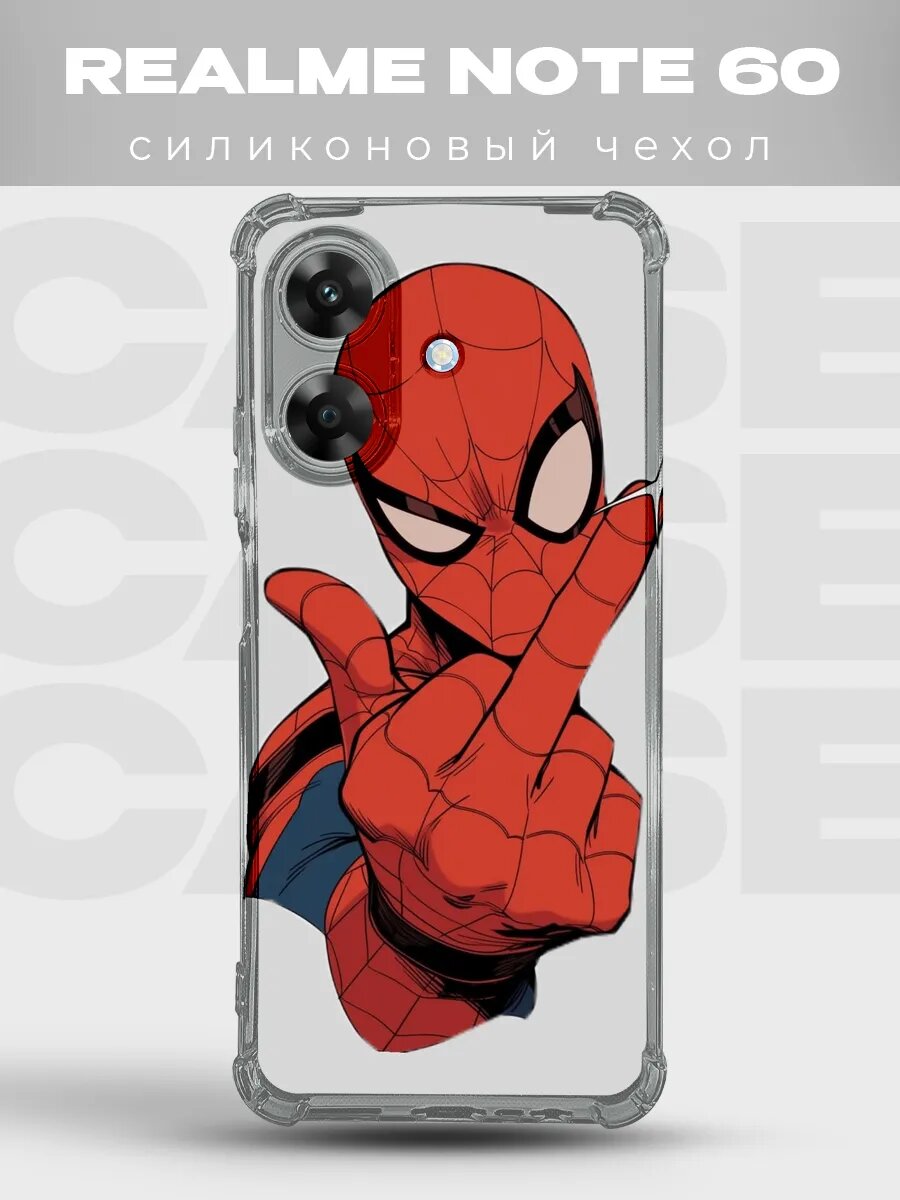Чехол на Realme Note 60/60X Человек-паук spider man человек