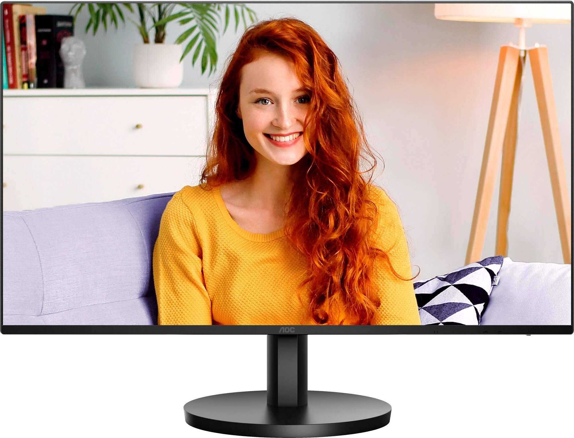 AOC 27" Монитор AOC 27B3HA2/01 Монитор 27" Basic-Line 27B3HA2 IPS 1920x1080, 100 Гц, 1 мс, 16:9, 250 кд/м2, 1xHDMI, 1x3.5 мм, черный (27B3HA2/01), IPS, 1920x1080, 100 Гц, черный