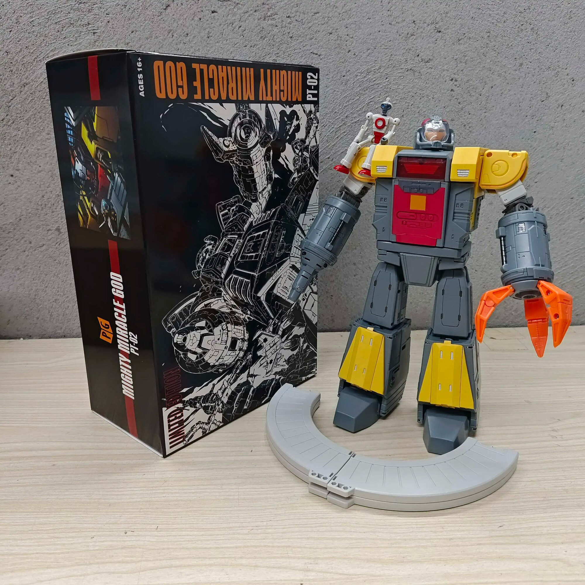 Фигурка PANGU Mighty Miracle Omega Supreme, Серый, PT02 With BOX