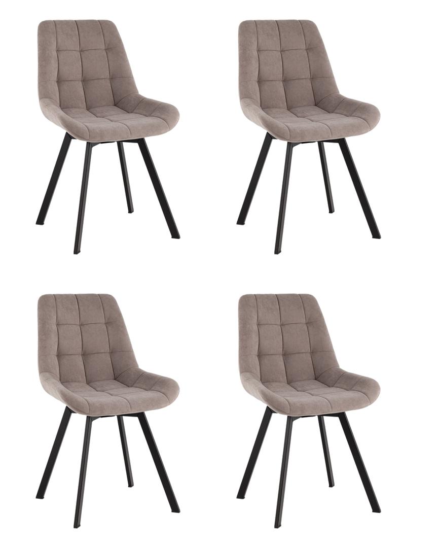 Комплект Stool Group Стул Флекс Original вращающийся велюр латте 4 шт. арт. УТ000042633
