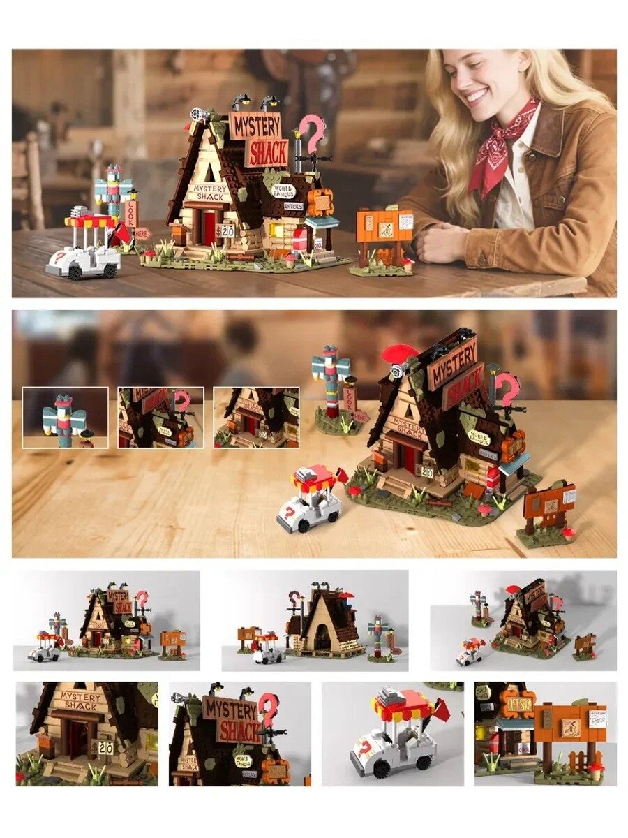 1125PCS Конструктор Gravity Falls Блок набор house странный город Набор строительных блоков