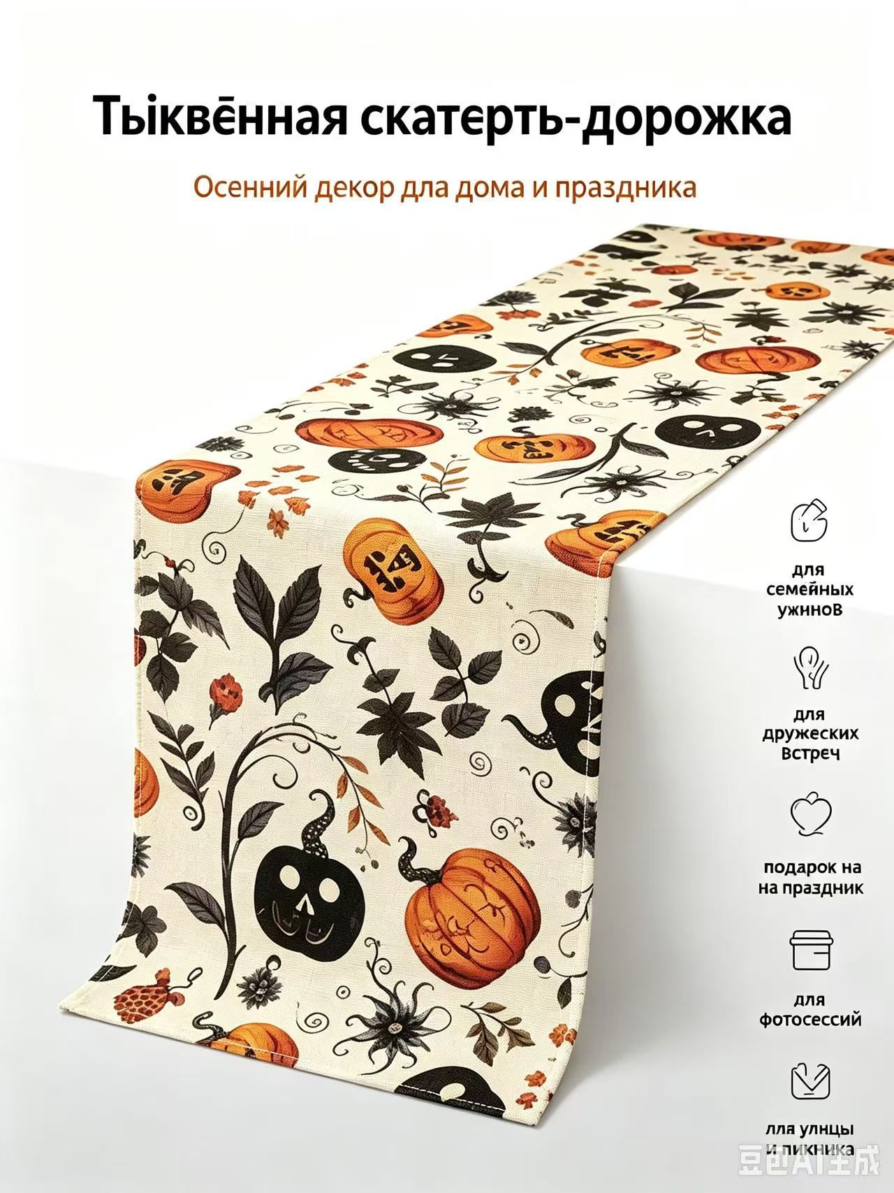Дорожка для стола 35x180 см полиэфирное волокно пятнозащитная пропитка светло-желтый