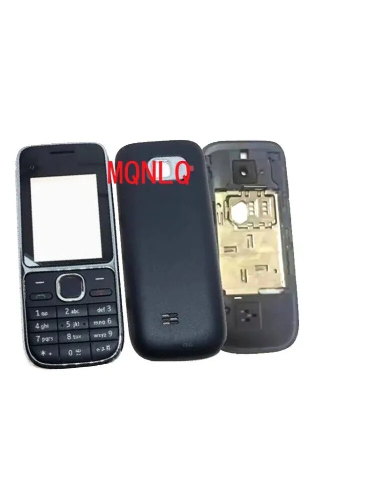 Комплект корпуса для Nokia C2 C2-01 черный