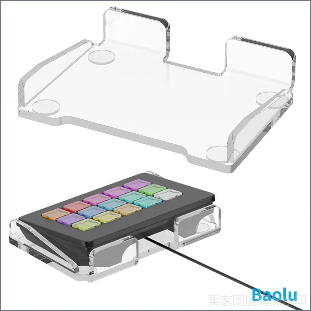 Акриловый стенд для Stream Deck MK2, прозрачный, с антискольжением