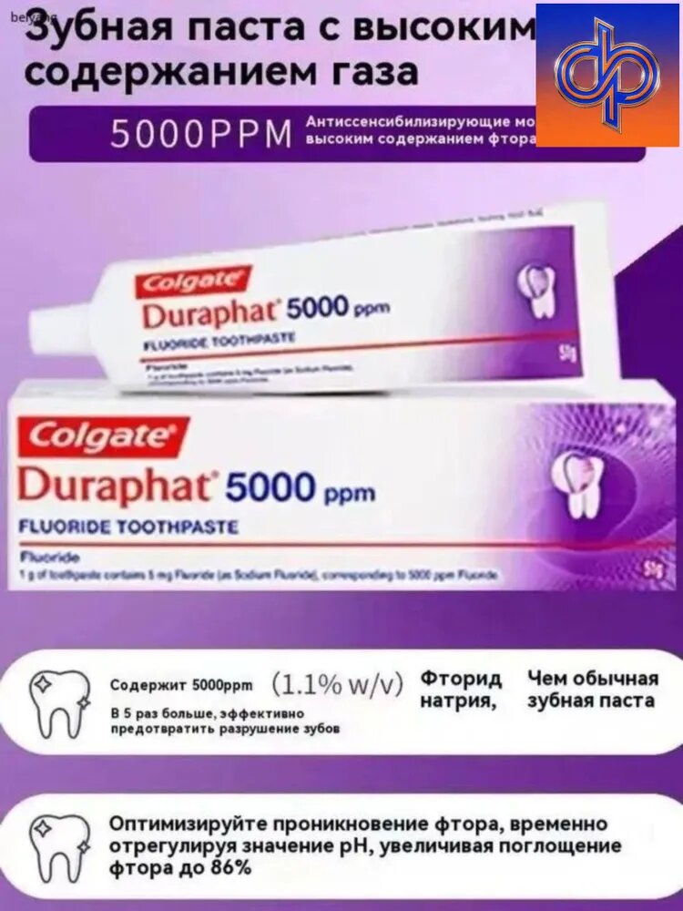 Эксклюзивная паста Duraphat 5000ppm, 51 г
