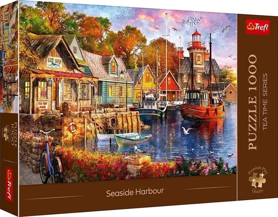 Пазл Trefl Premium Plus Tea Time Приморский уголок, 1000 элементов, 68 x 48 см