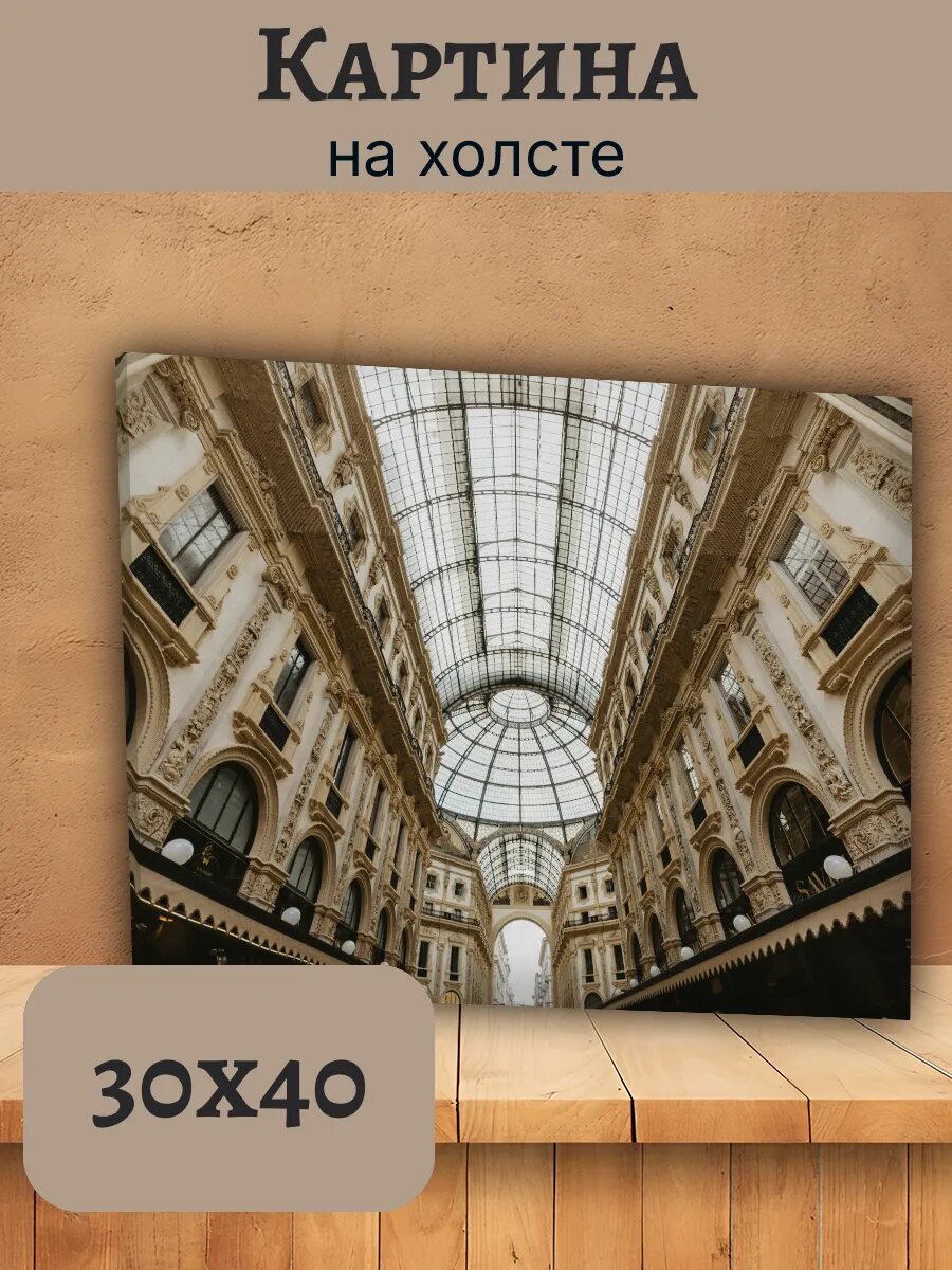 Картина Италия Italy 30x40 Милан архитектура