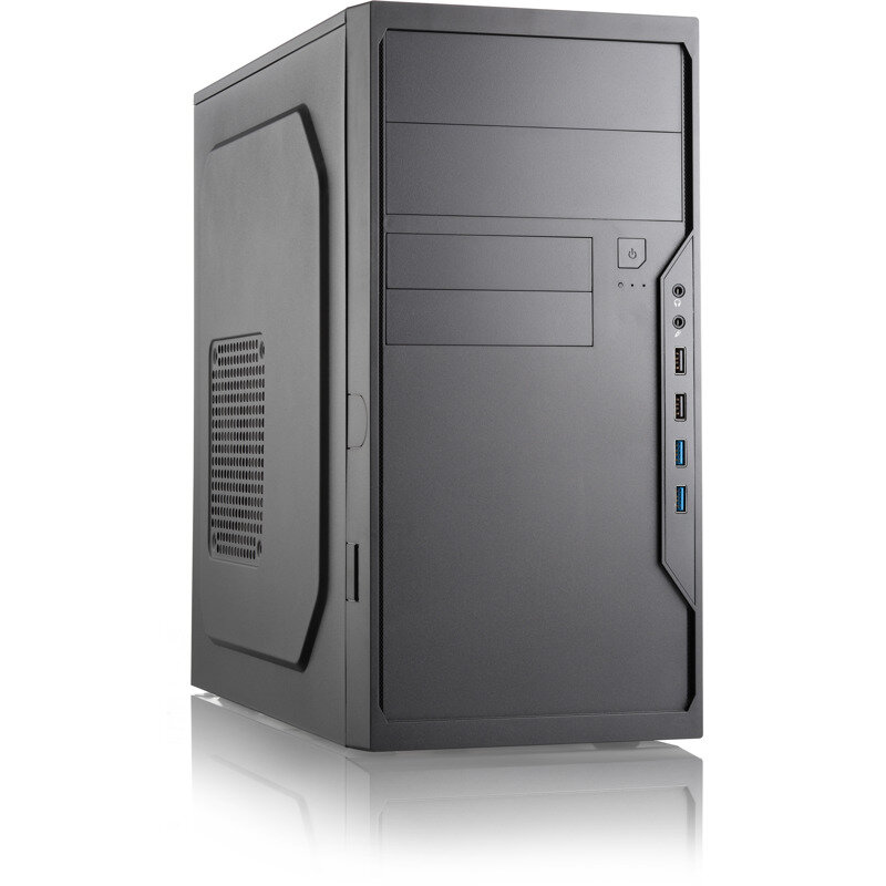 Корпус для ПК Foxline FL-733R, Mini Tower, чёрный, под mATX, Mini-ITX, материал пластик, сталь FL-733R-U32