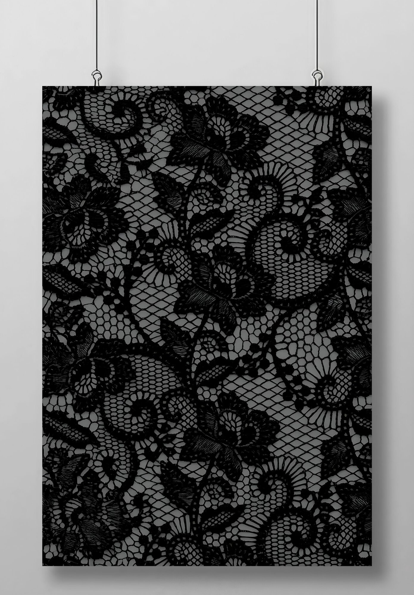 Постер/Плакат Черное Кружево (Black Lace)