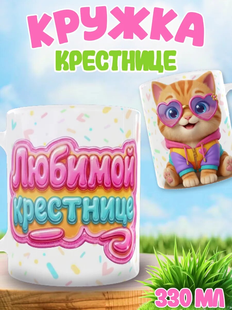 Подарите вашей любимой крестнице тёплые эмоции с этой красивой кружкой