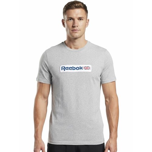 фото Футболка спортивная reebok identity classics t-shirt, размер xl, серый