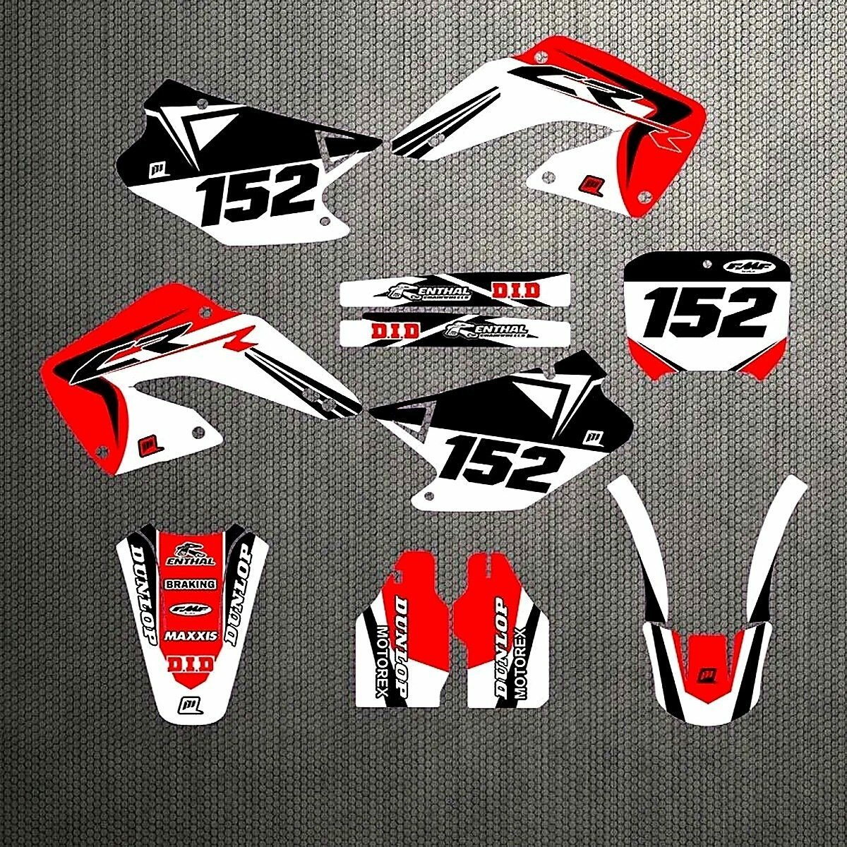 Наклейка на обтекатель мотоцикла графический фон наклейки, для CR125R CR250R Honda CR125 CR250 2000 2001