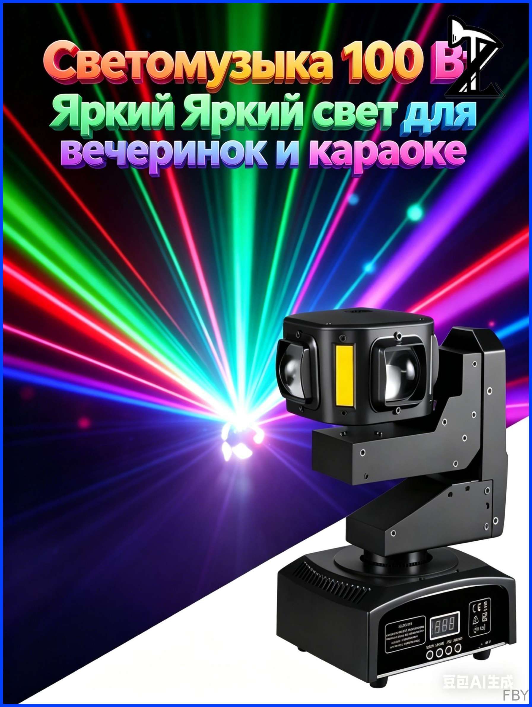 Светомузыка 100Вт LED DMX512 для вечеринок