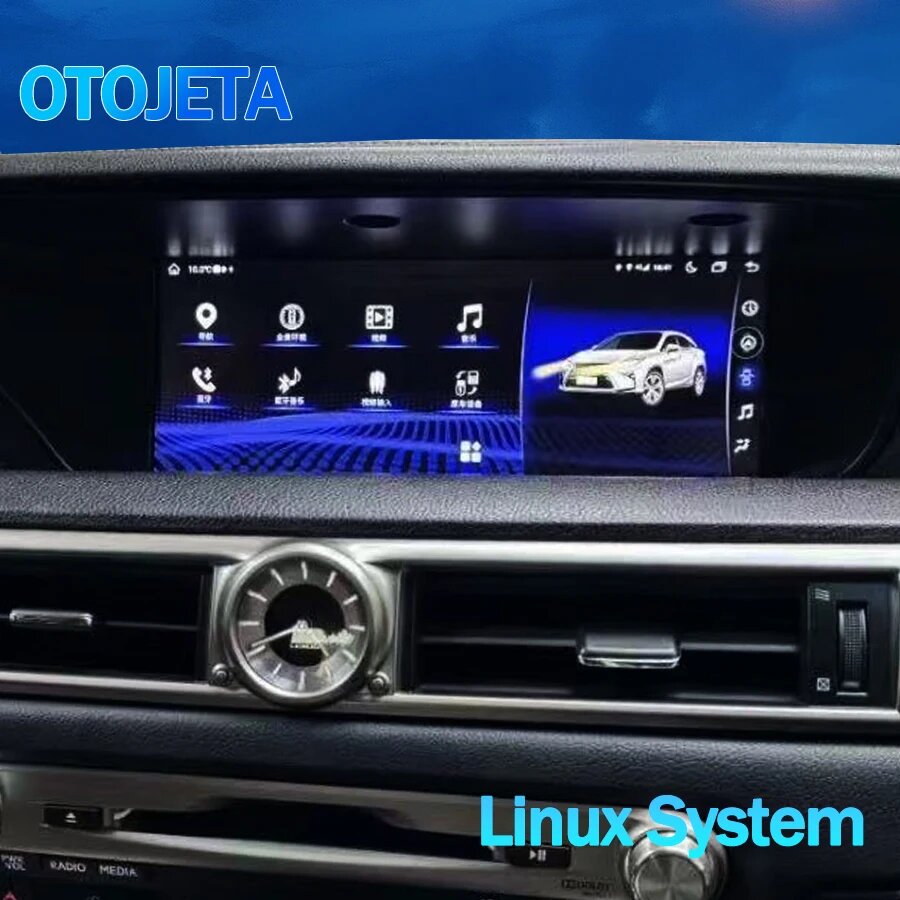 10,25-дюймовый экран для Lexus GS 2013-2019 с беспроводным CarPlay, Android Auto, Linux, автомобильная мультимедийная система, видеоплеер, GPS-навигация