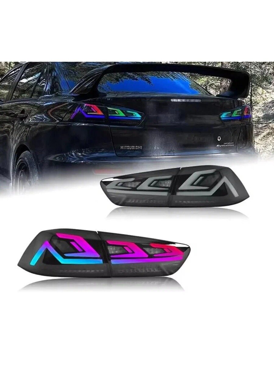 Задний фонарь автомобильный, Светодиодная, 3 шт, арт. Mitsubishi Lancer 10 EVO x 2008-2017